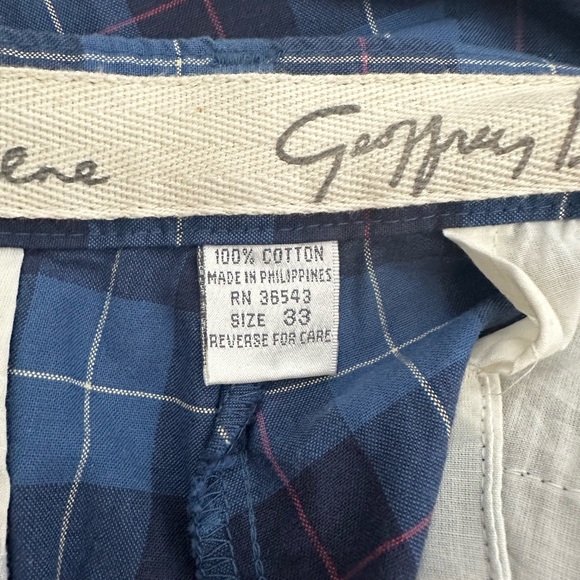 Geoffrey Beene Men’s Plaid Shorts - Picture 3 of 4